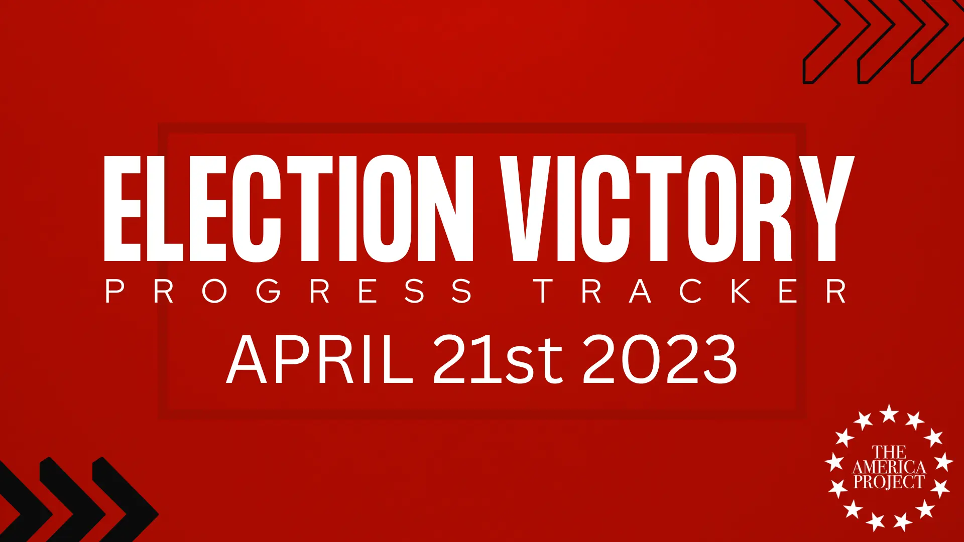 Election Victory Progress Tracker: April 10th to 21st 2023