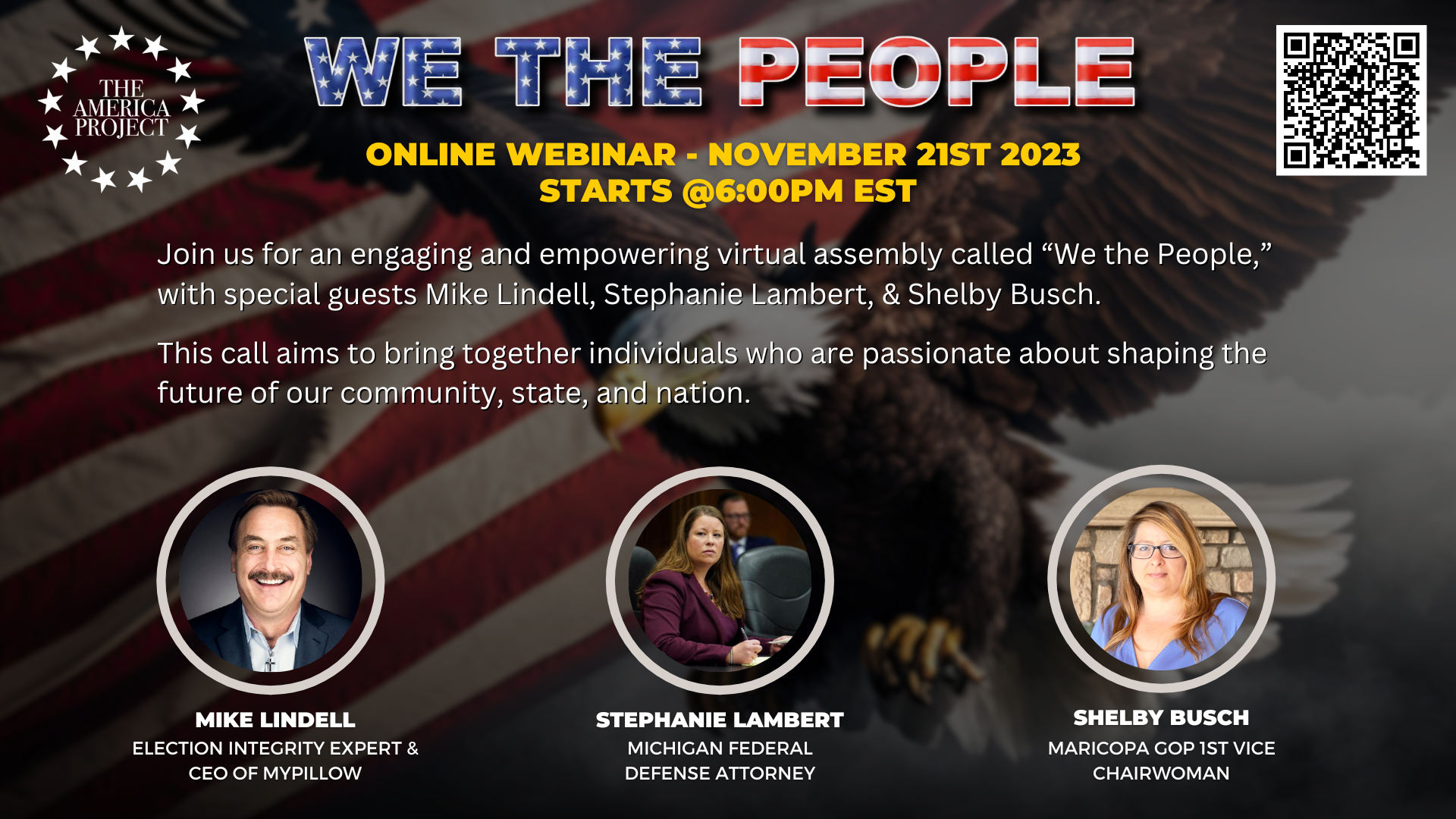 We The People Zoom Call w/ Special Guests – Starts at 6:00pm EST