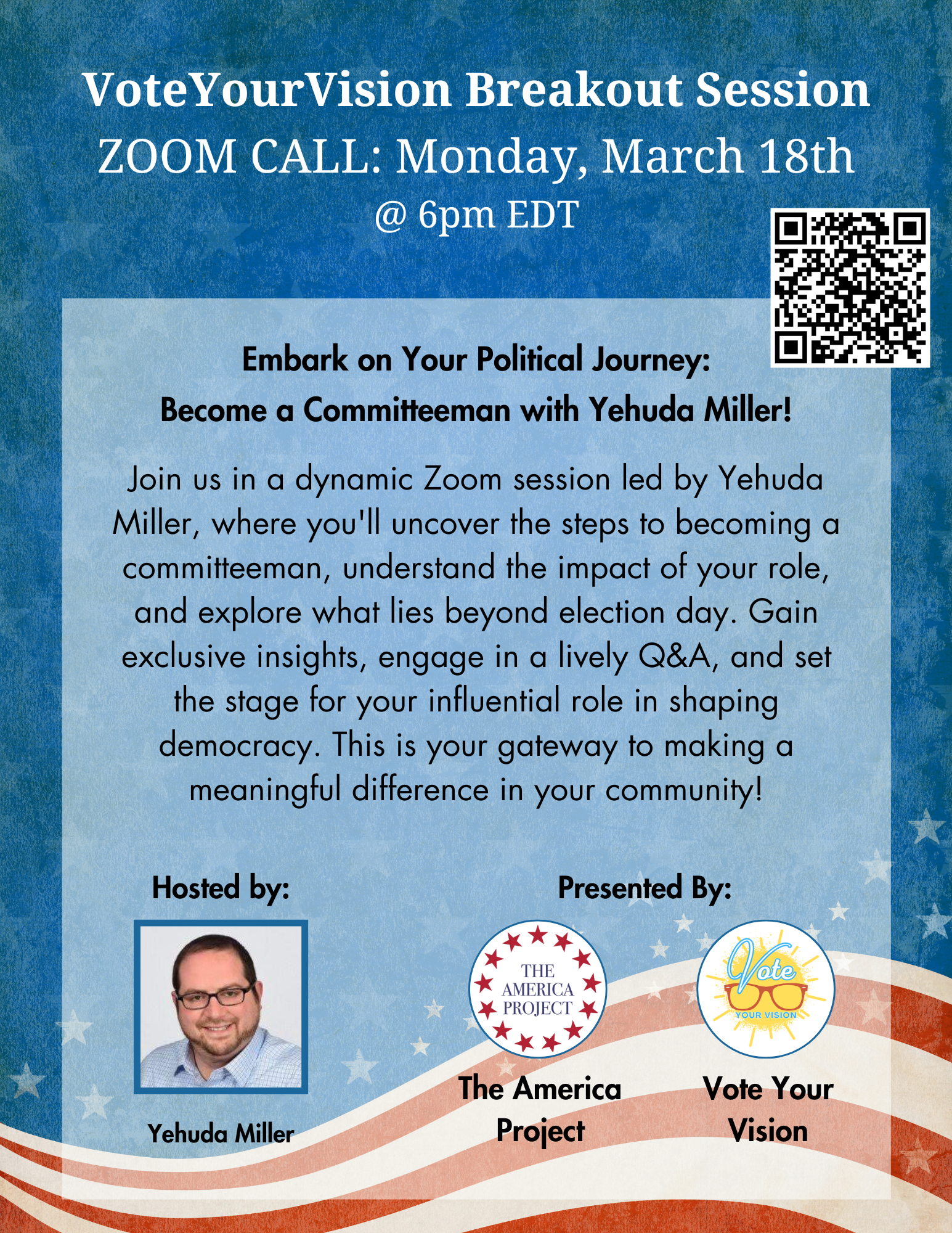 VoteYourVision Breakout Session – March 18th @6pm EDT