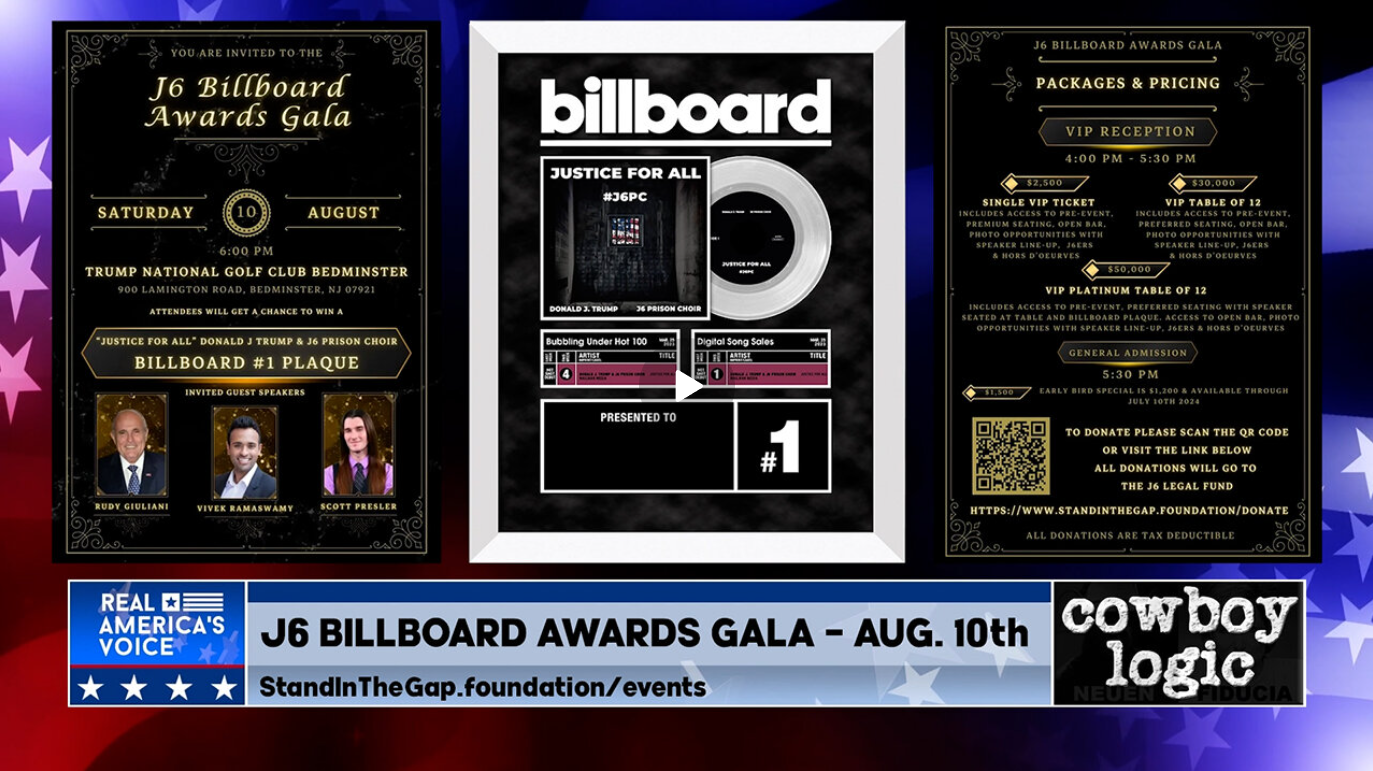 Cowboy Logic – 07/20/24: The J6 Billboard Paltiunum Record Awards Gala